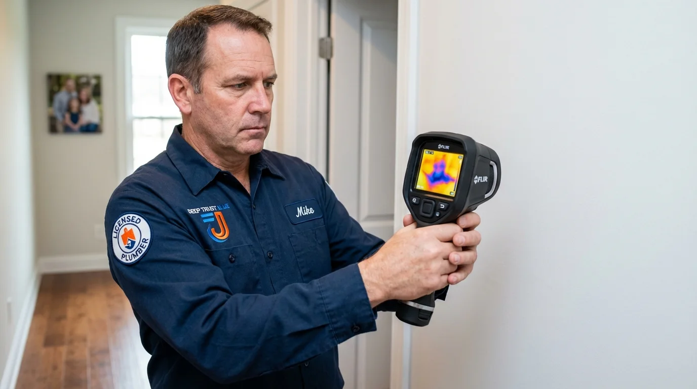 Thermal imaging leak detection by Johns Plumbing LLC in Blackstone